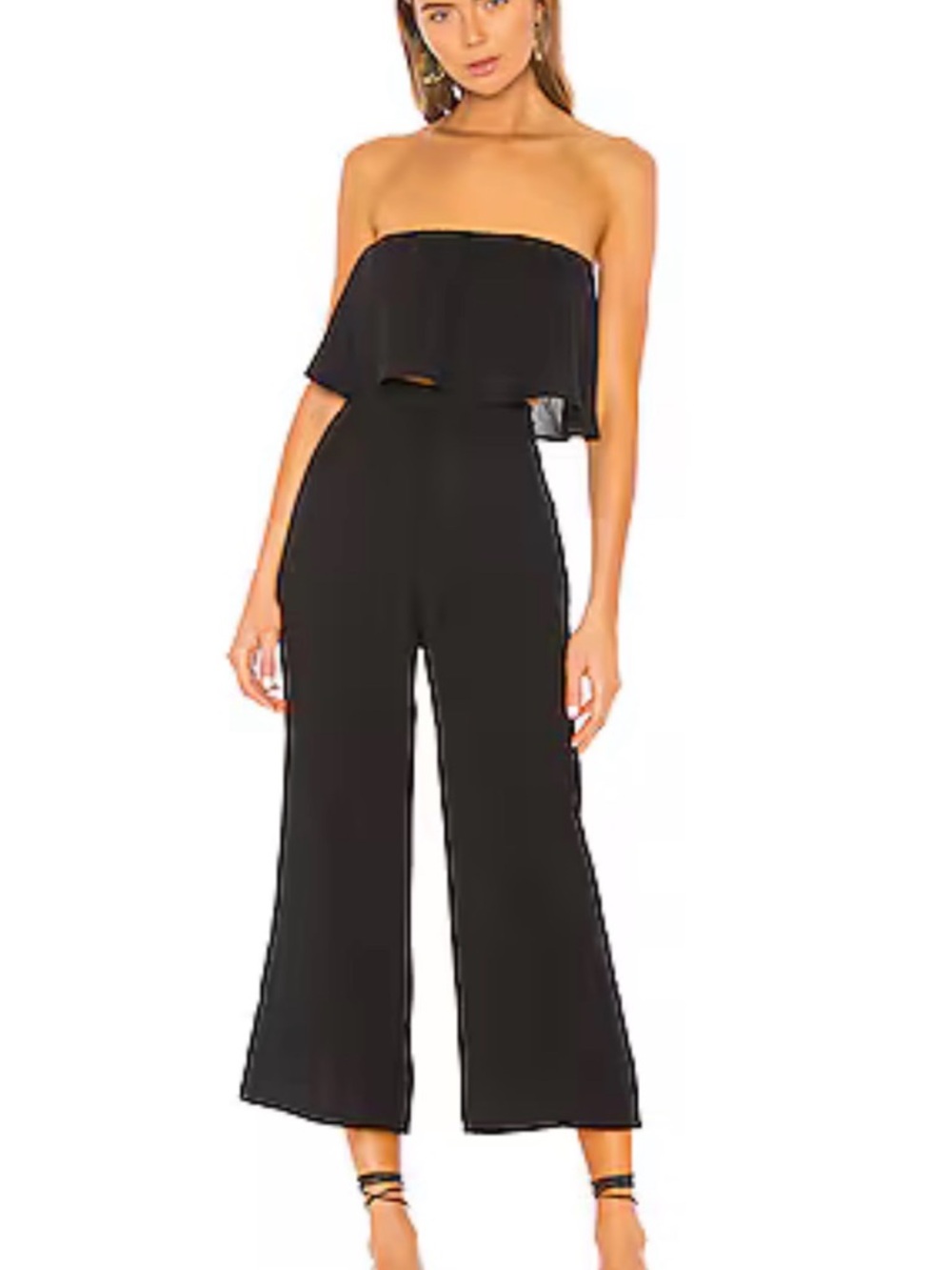 Superdown Brooke Black Strapless Pant Set - M - Revolve Two Piece